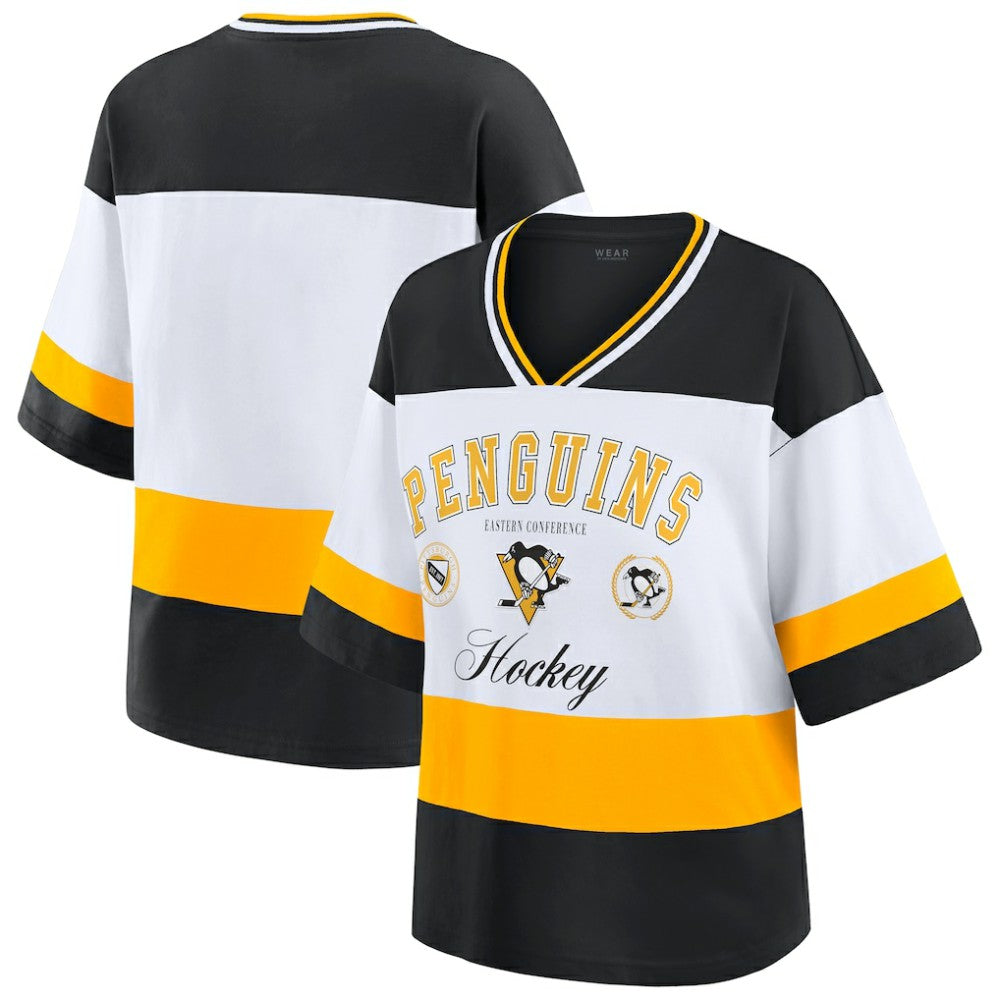 Pittsburgh Penguins WEAR by Erin Andrews Women's Jersey Style Tee
