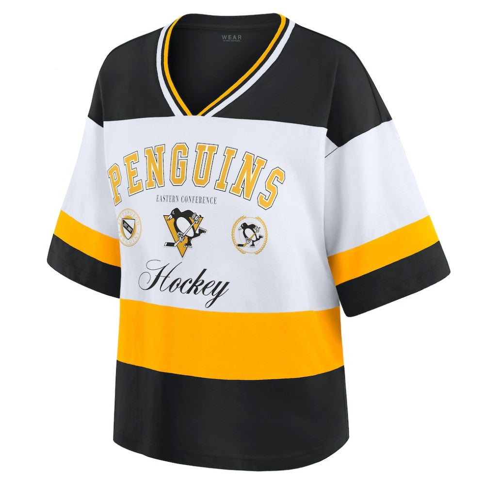 Pittsburgh Penguins WEAR by Erin Andrews Women's Jersey Style Tee