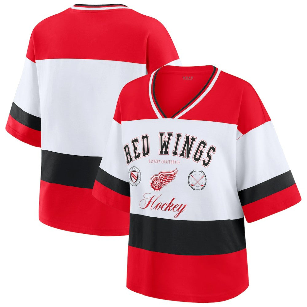 Detroit Red Wings WEAR by Erin Andrews Women's Jersey Style Tee
