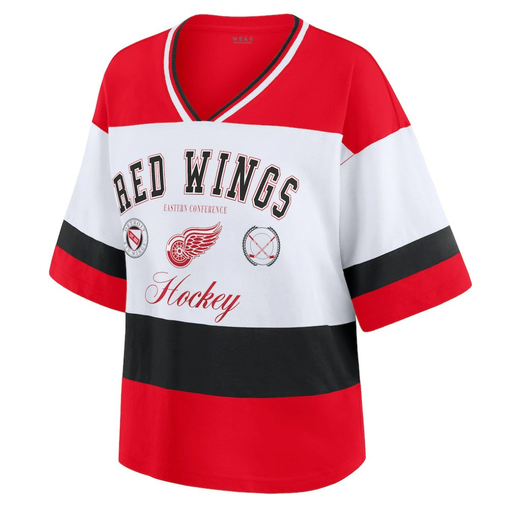 Detroit Red Wings WEAR by Erin Andrews Women's Jersey Style Tee