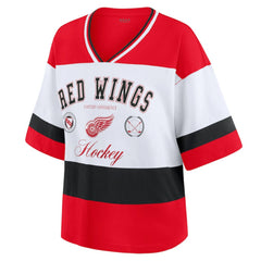 Detroit Red Wings WEAR by Erin Andrews Women's Jersey Style Tee
