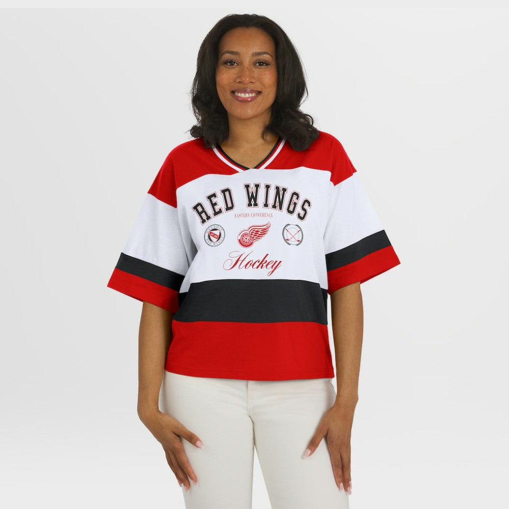 Detroit Red Wings WEAR by Erin Andrews Women's Jersey Style Tee