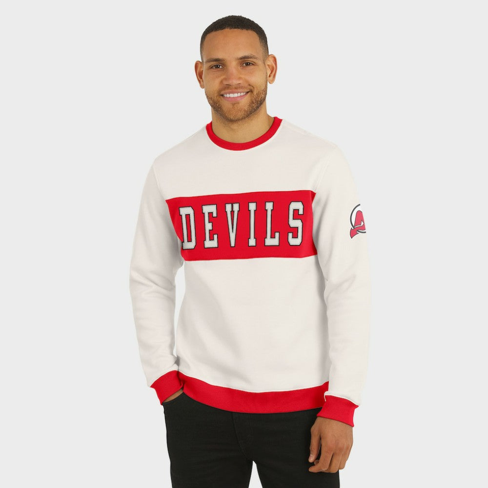 New Jersey Devils Darius Rucker Collection by Fanatics Colorblock Pullover Sweatshirt