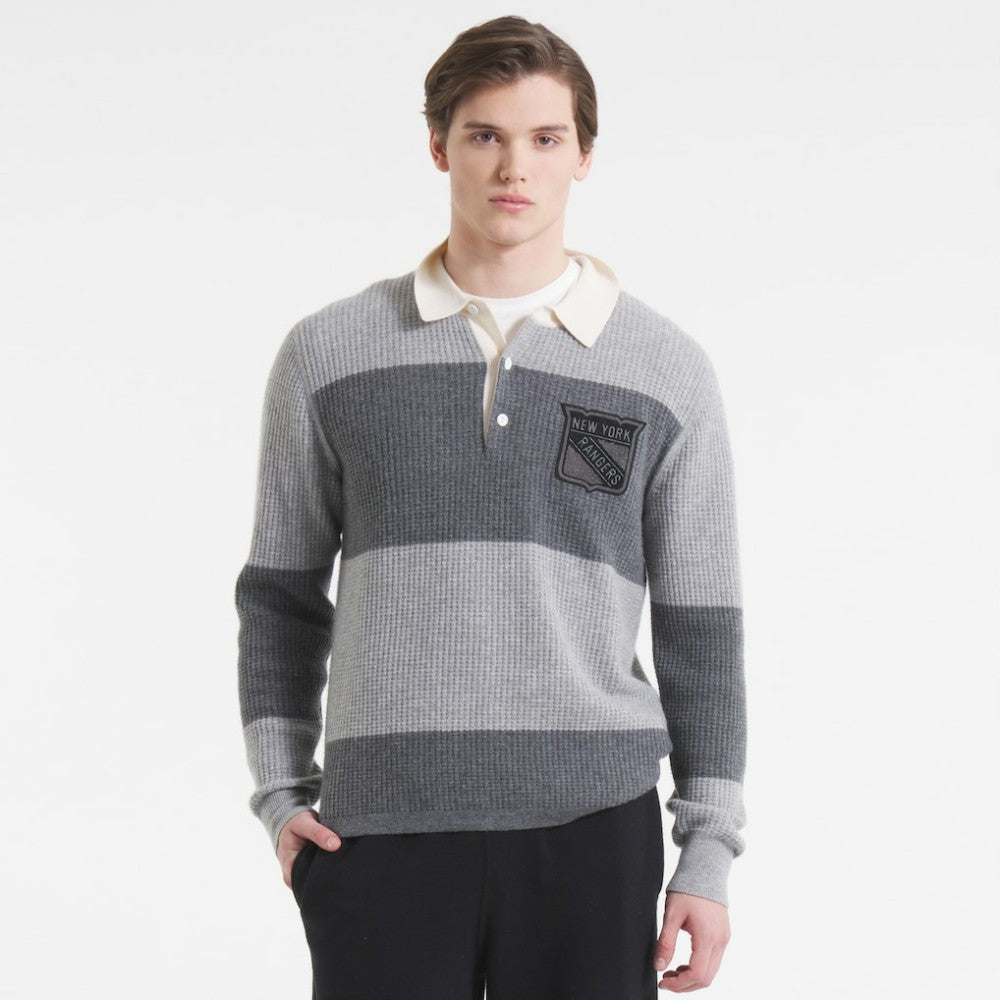 New York Rangers Todd Snyder by Fanatics Cashmere Rugby Sweater