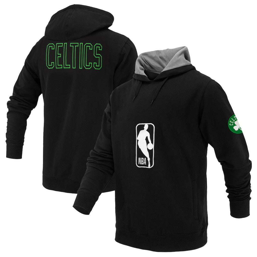 Boston Celtics FISLL Unisex Logoman Shadow Collection Pullover Hoodie - Black on sale