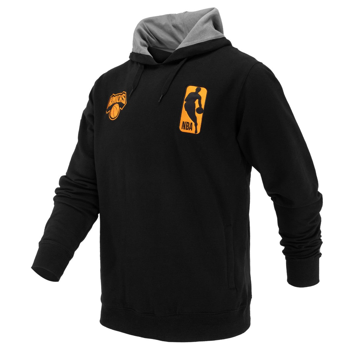 New York Knicks FISLL Unisex Logoman Shadow Collection Pullover Hoodie - Black sale
