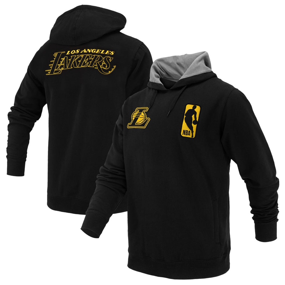 Los Angeles Lakers FISLL Unisex Logoman Shadow Collection Pullover Hoodie - Black for sale