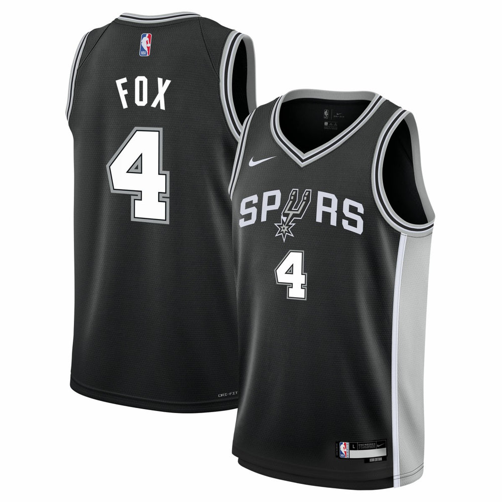 De'Aaron Fox San Antonio Spurs Youth Swingman Jersey - Icon Edition - Black | Nike sale