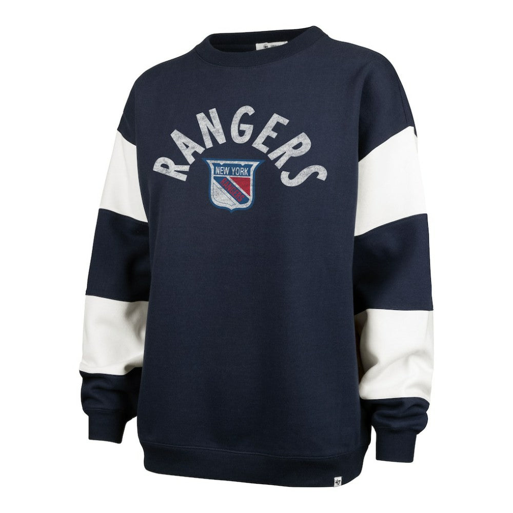 New York Rangers '47 Women's Eephus Barred Pullover Sweatshirt