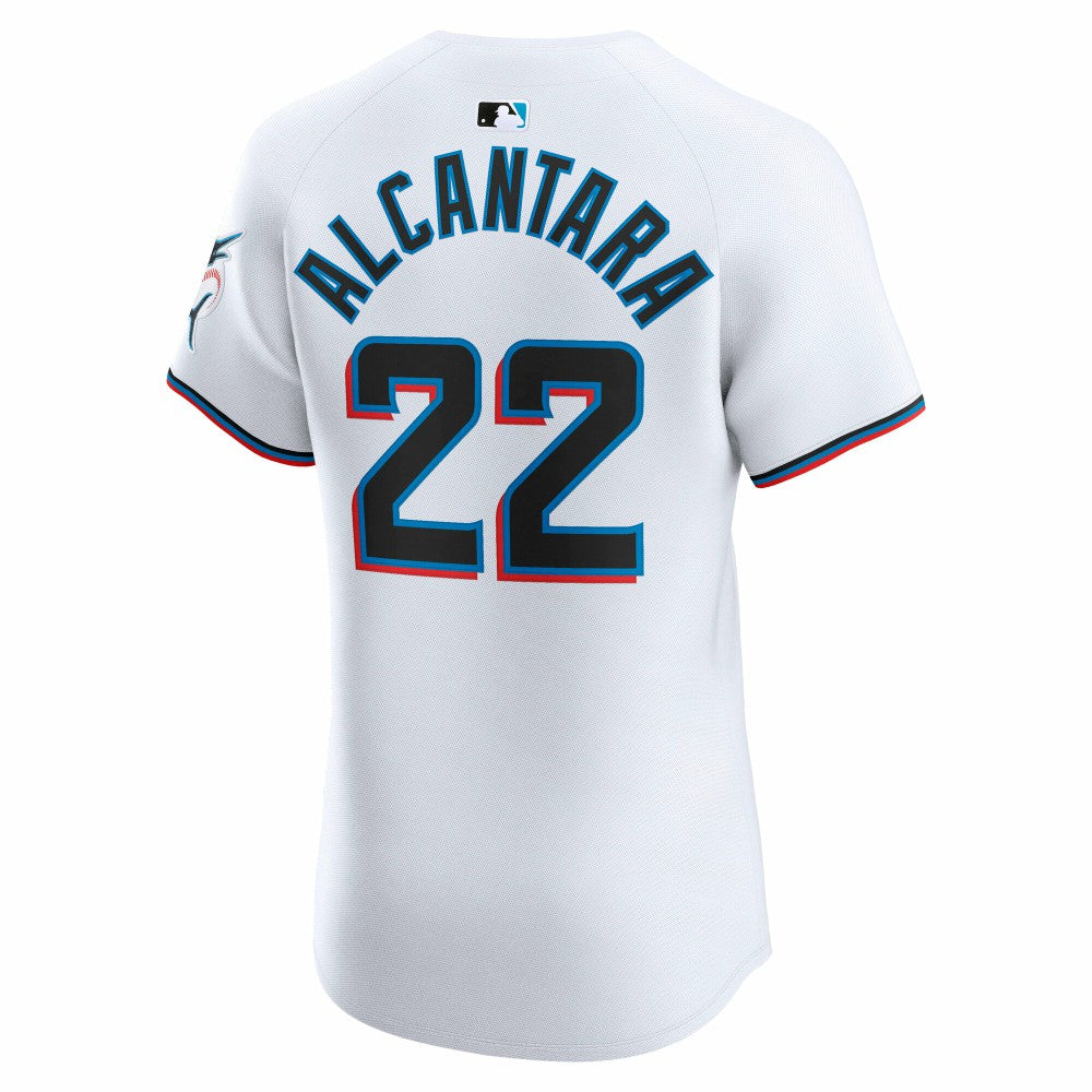 Sandy Alcantara Miami Marlins Home Elite Jersey - White | Nike