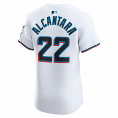 Sandy Alcantara Miami Marlins Home Elite Jersey - White | Nike