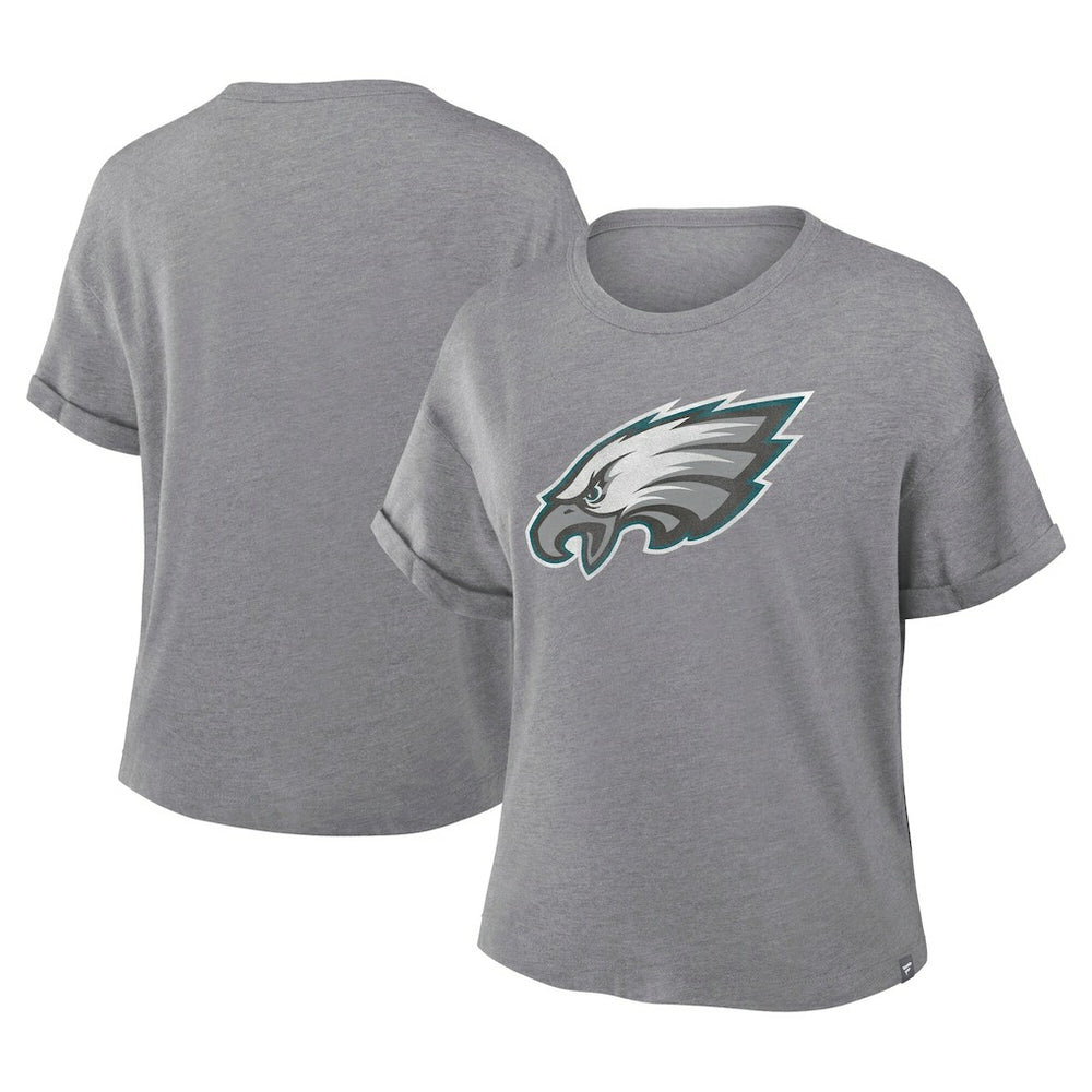 NFL Philadelphia Eagles Women's Tribute Tri-Blend Boxy T-Shirt