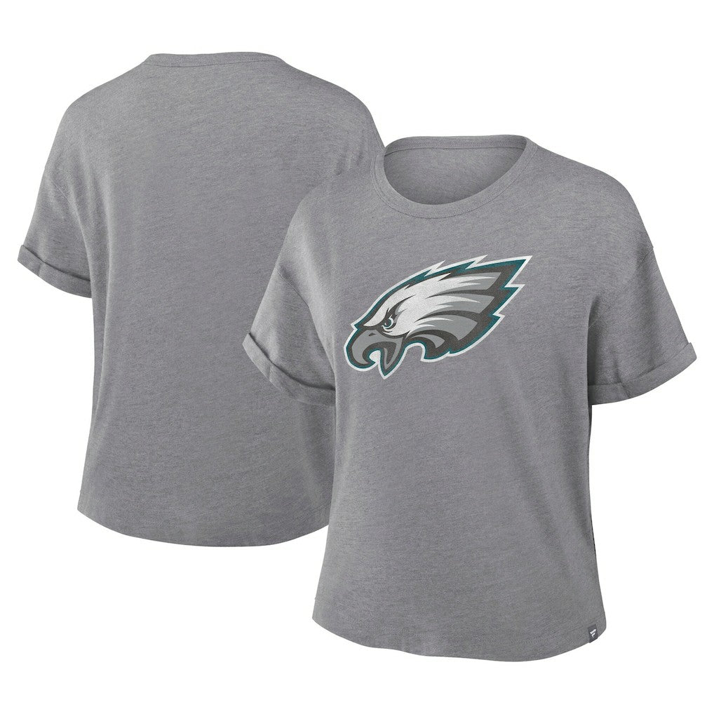 NFL Philadelphia Eagles Women's Tribute Tri-Blend Boxy T-Shirt