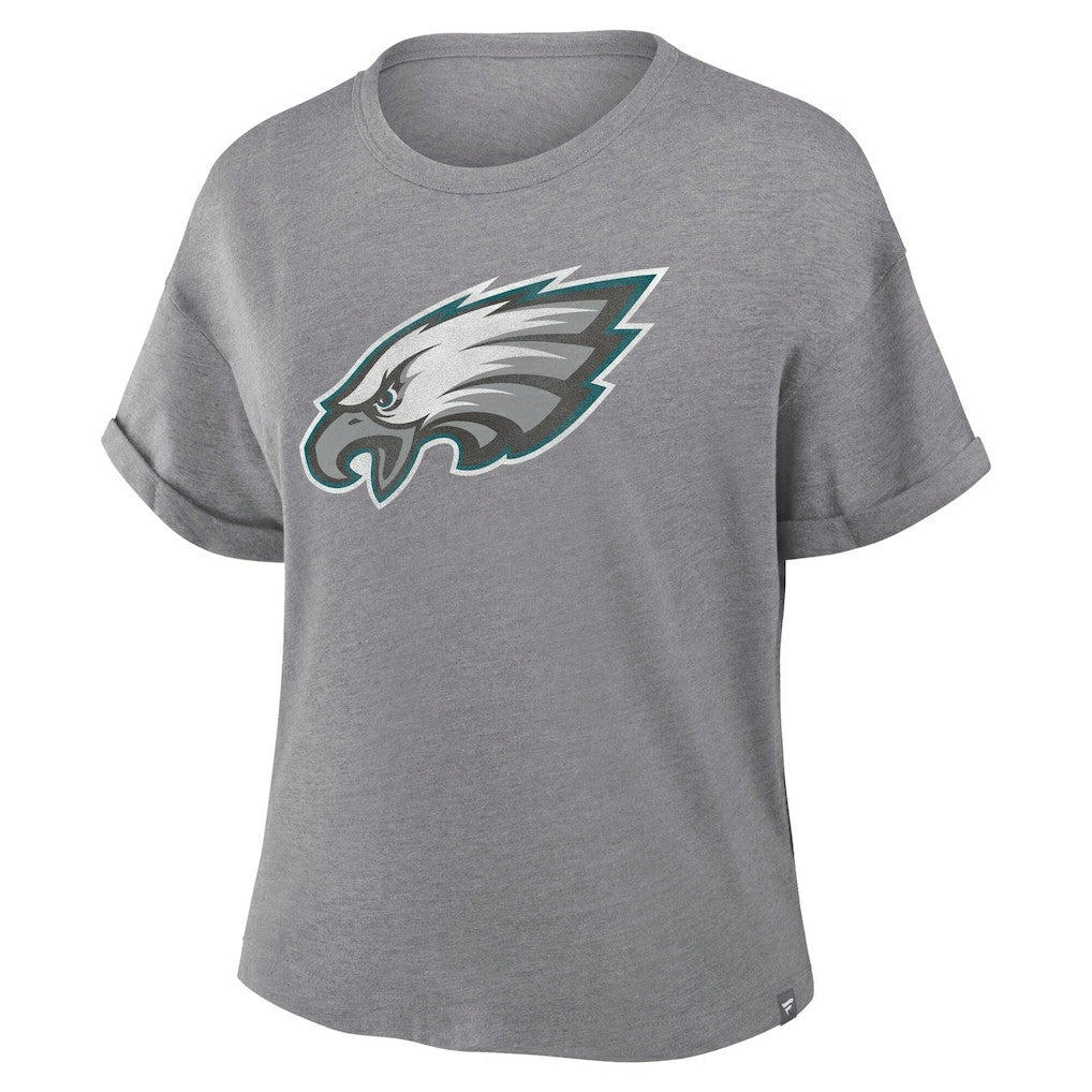 NFL Philadelphia Eagles Women's Tribute Tri-Blend Boxy T-Shirt