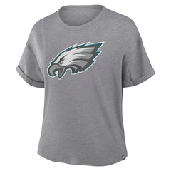 NFL Philadelphia Eagles Women's Tribute Tri-Blend Boxy T-Shirt