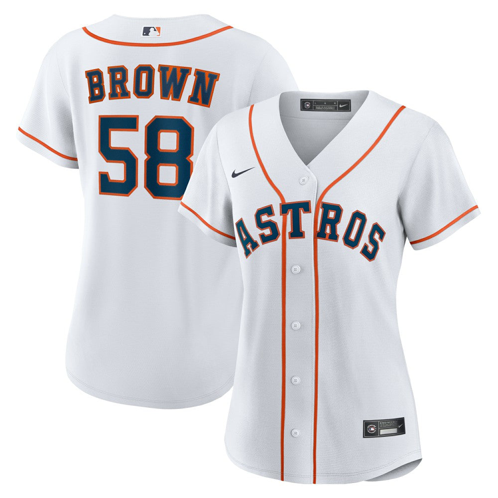 Hunter Brown Houston Astros Women's Home Replica Jersey - White | Nike