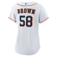 Hunter Brown Houston Astros Women's Home Replica Jersey - White | Nike