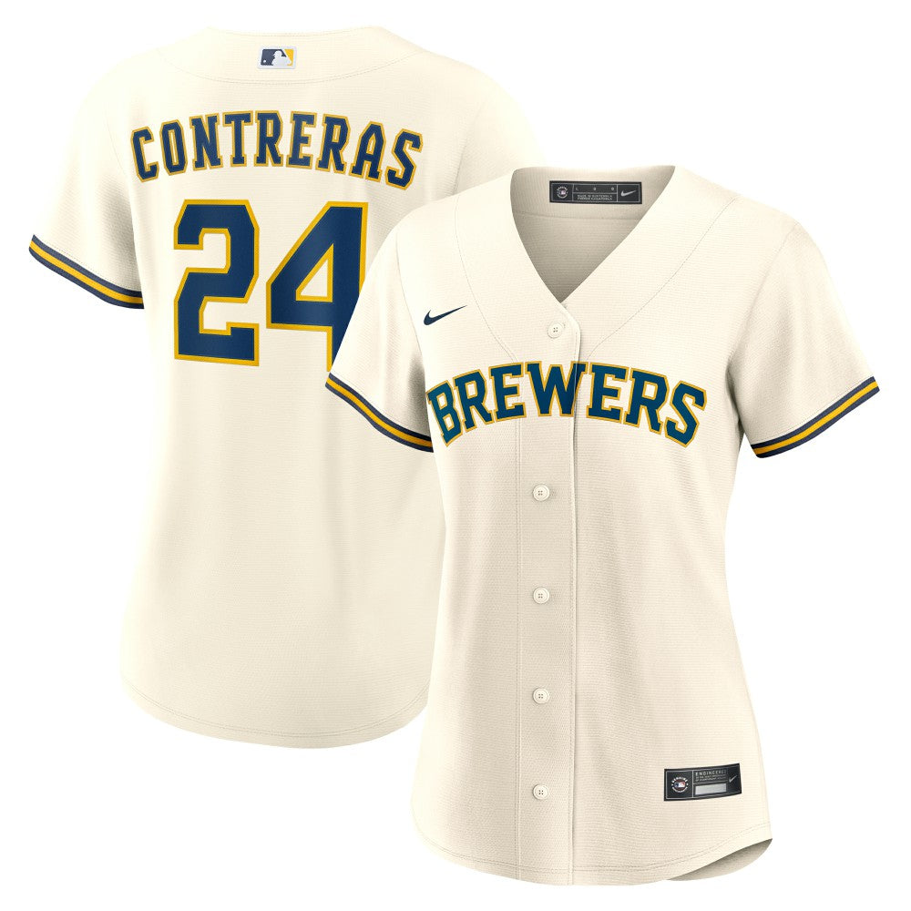 William Contreras Milwaukee Brewers Women's Home Replica Jersey - Cream | Nike