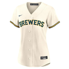 Christian Yelich Milwaukee Brewers Women's Home Replica Jersey - White | Nike