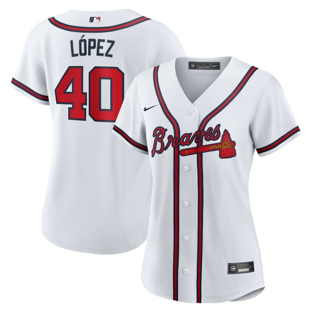 Reynaldo Lopez Atlanta Braves Women's Home Replica Jersey - White | Nike