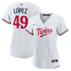 Pablo Lopez Minnesota Twins Women's Home Replica Jersey - White | Nike