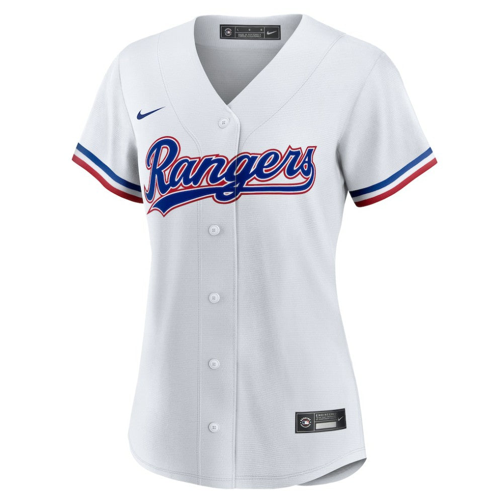 Jake Burger Texas Rangers Women's Home Replica Jersey - White | Nike