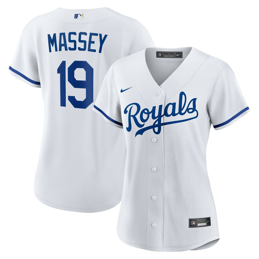 Michael Massey Kansas City Royals Women's Home Replica Jersey - White | Nike