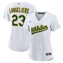 Shea Langeliers Athletics Women's Home Replica Jersey - White | Nike