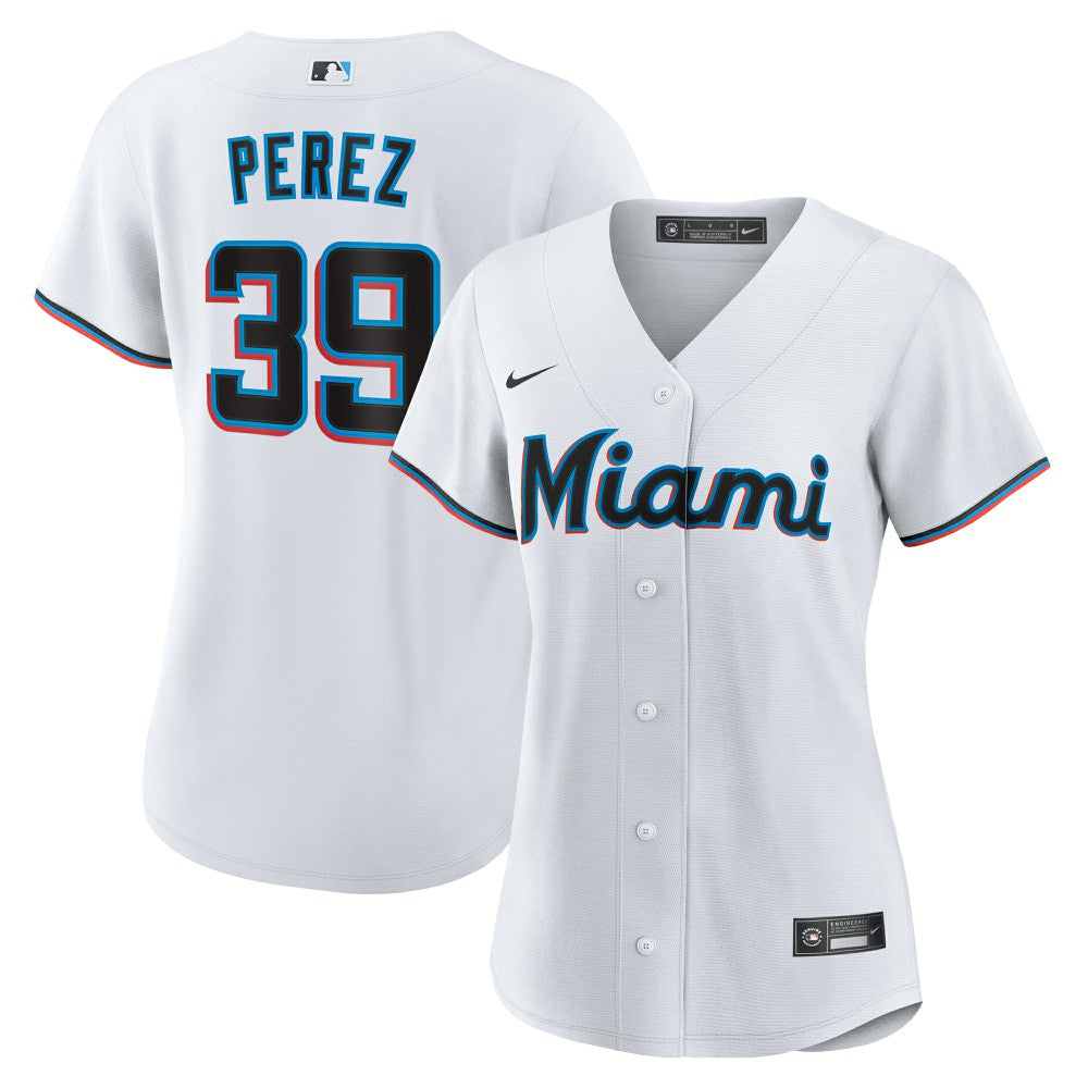 Eury Perez Miami Marlins Women's Home Replica Jersey - White | Nike