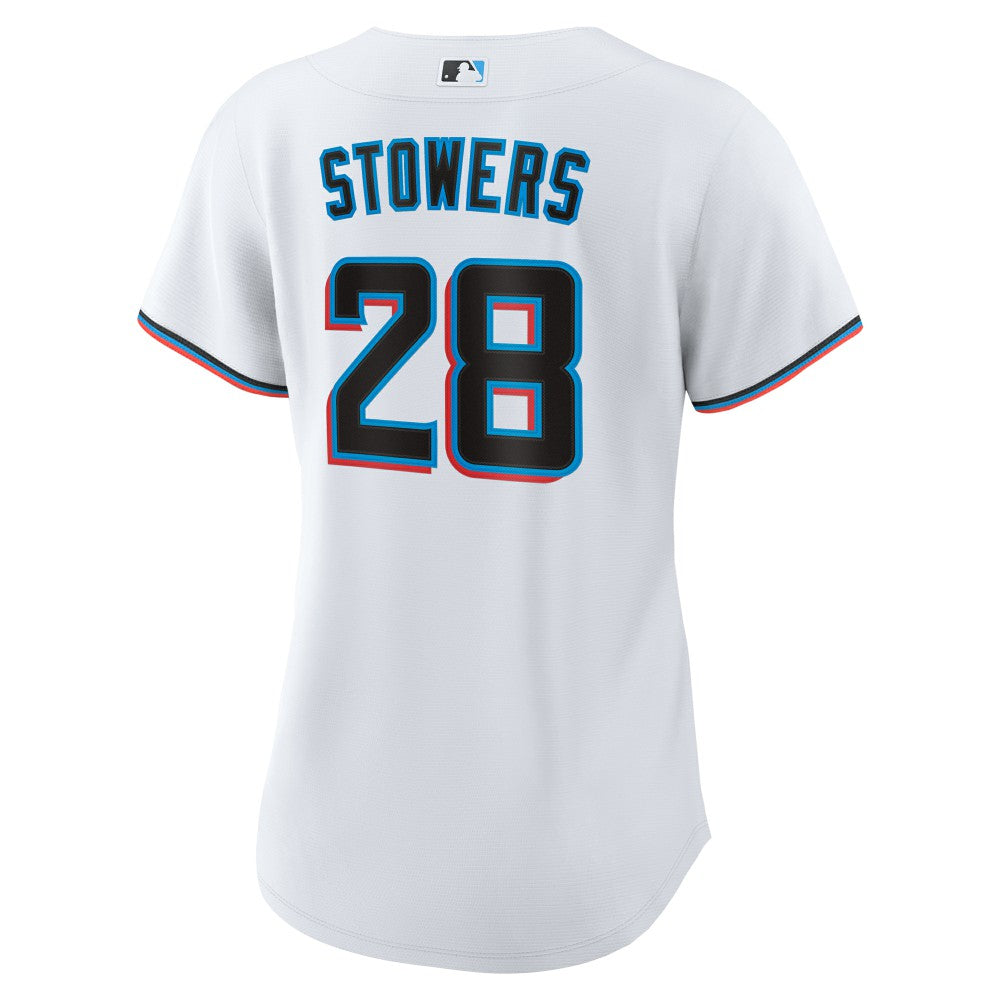 Kyle Stowers Miami Marlins Women's Home Replica Jersey - White | Nike