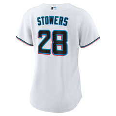 Kyle Stowers Miami Marlins Women's Home Replica Jersey - White | Nike