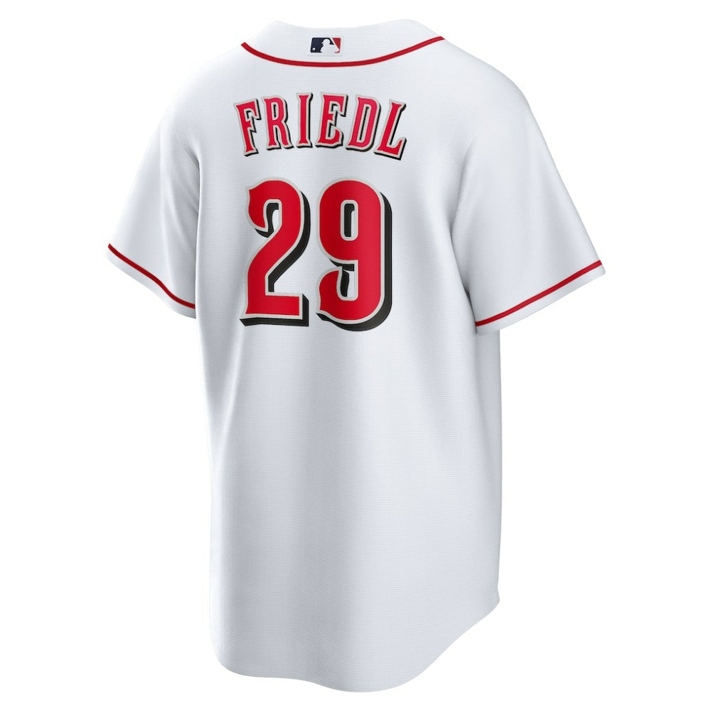 TJ Friedl Cincinnati Reds Home Replica Jersey - White | Nike
