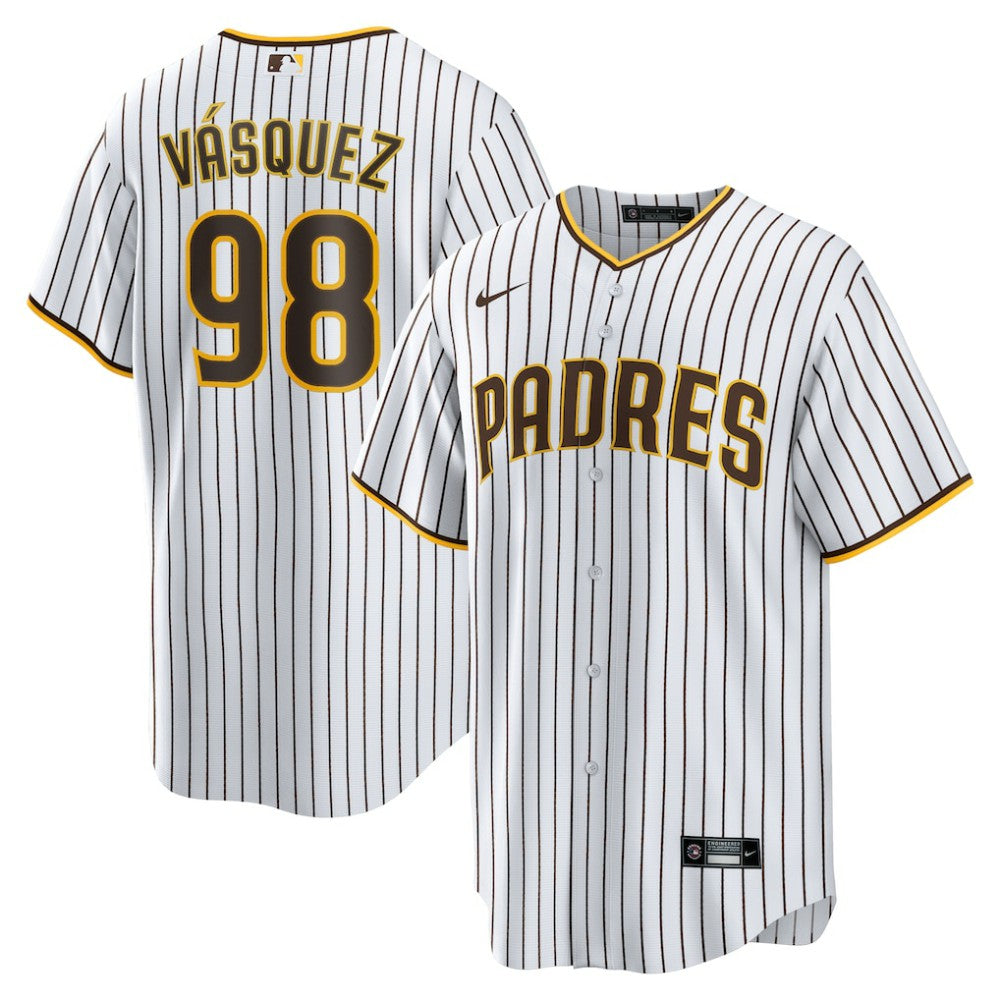 Randy Vasquez San Diego Padres Home Replica Jersey - White | Nike
