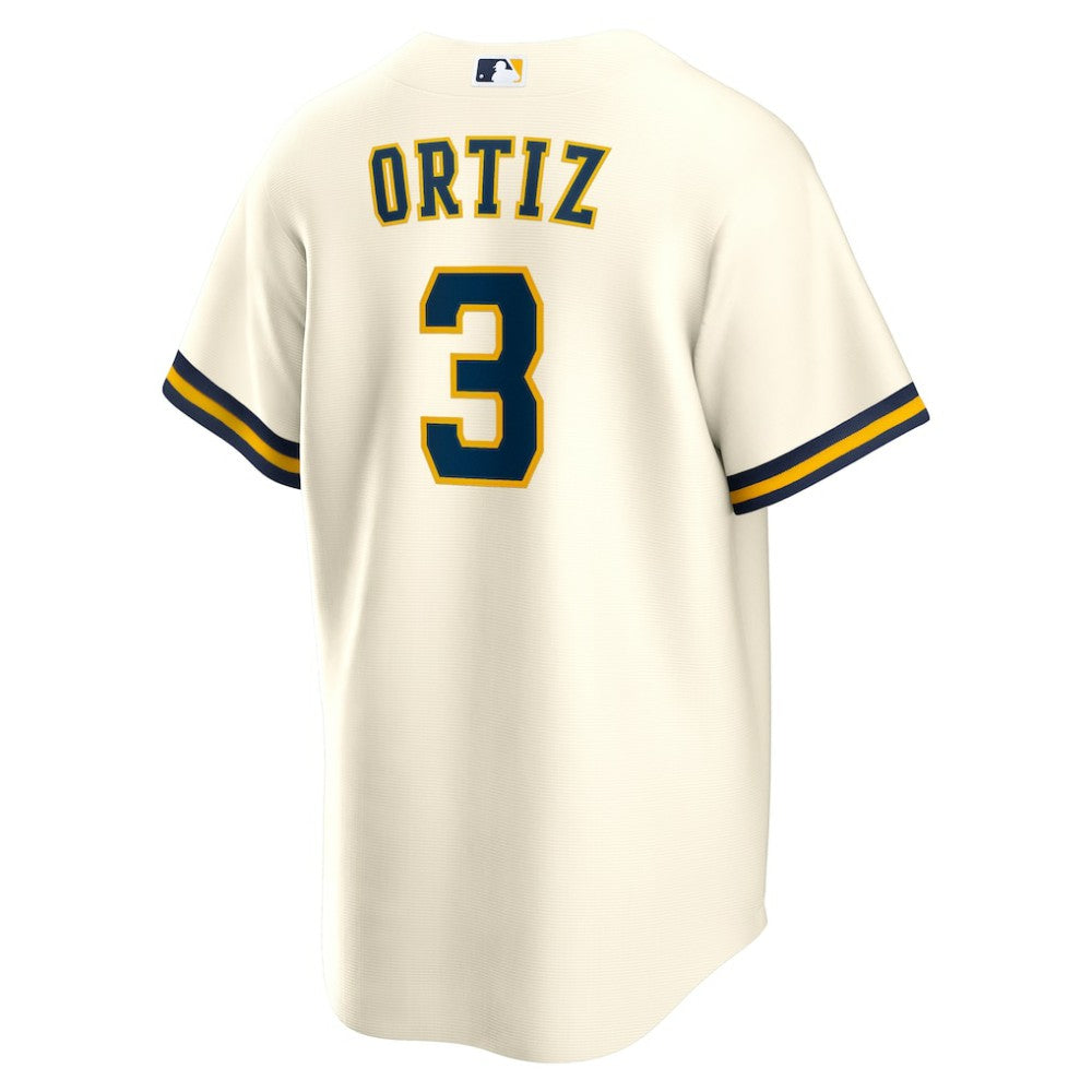 Joey Ortiz Milwaukee Brewers Home Replica Jersey - White | Nike