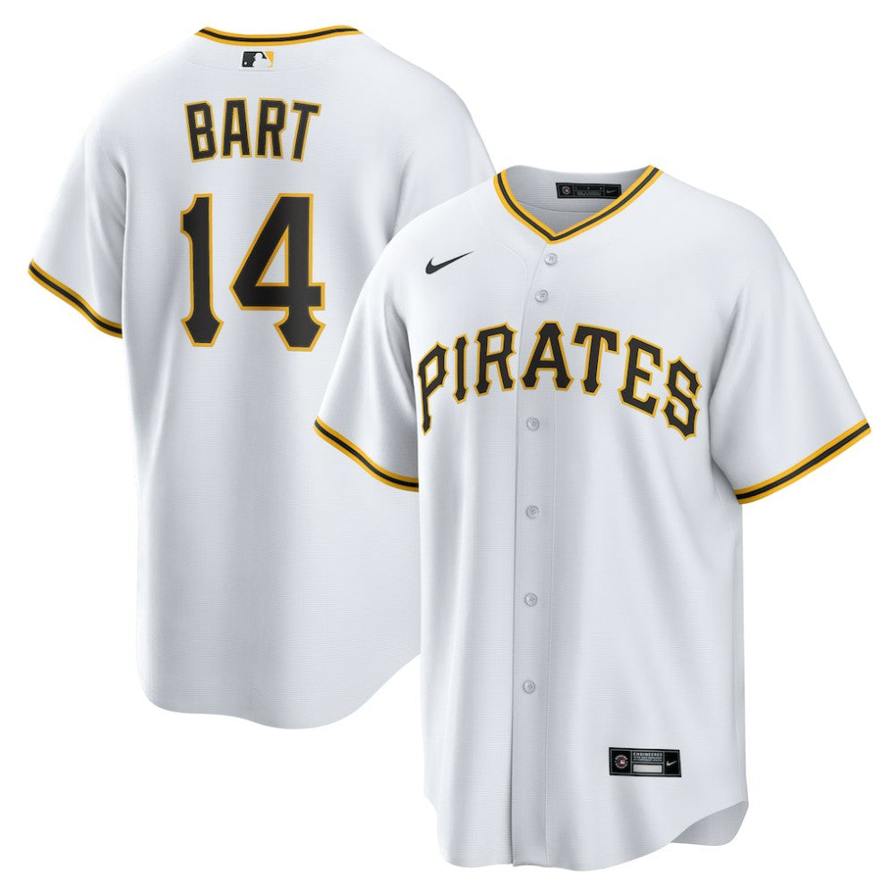 Joey Bart Pittsburgh Pirates Home Replica Jersey - White | Nike