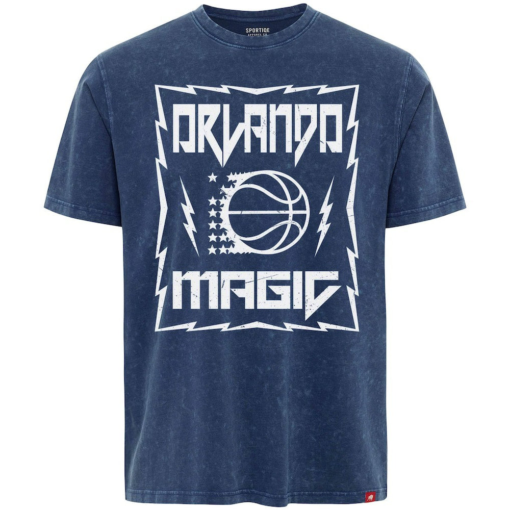 Orlando Magic Sportiqe Unisex Rock & Roll Collection Angus Premium Mineral Wash T-Shirt - Blue on sale