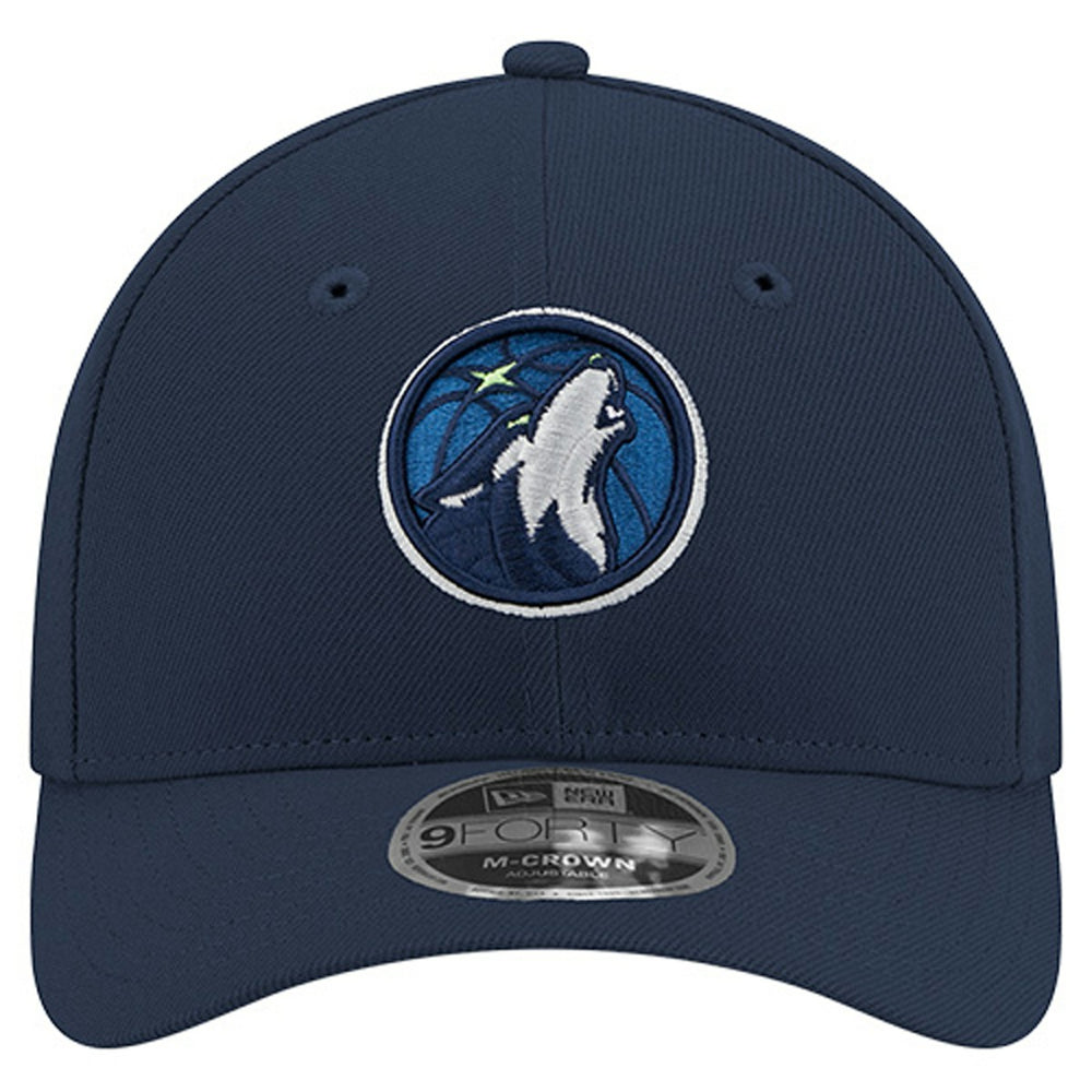 Minnesota Timberwolves 9FORTY Stock M-Crown Adjustable Hat - Navy | New Era discount