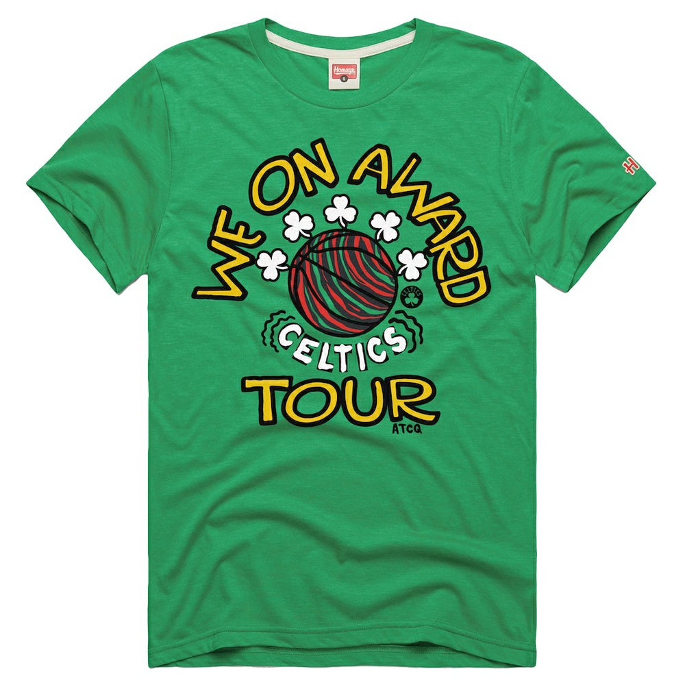 Boston Celtics Homage A Tribe Called Quest x NBA We On Award Tour T-Shirt - Green sale
