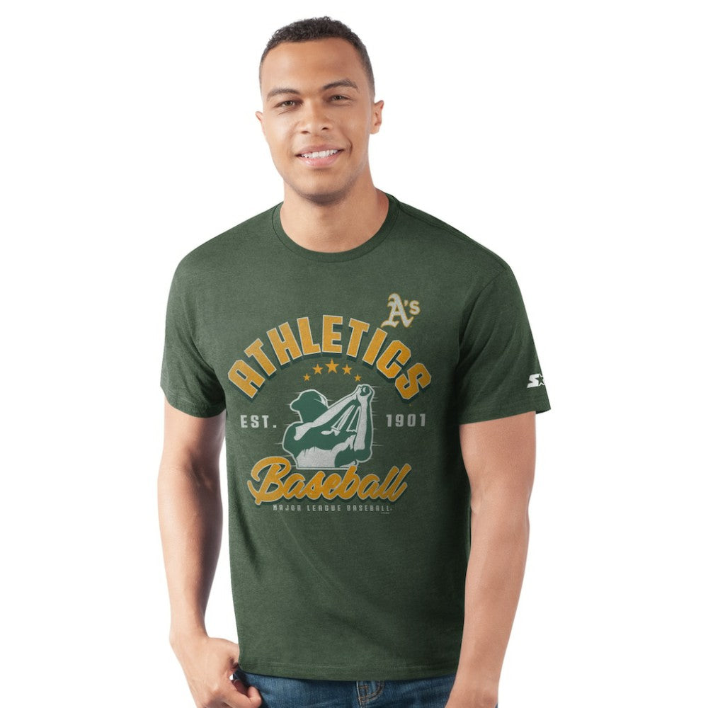 Athletics Starter Prime Time Batter T-Shirt - Green