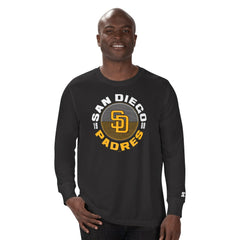 San Diego Padres Starter Halftime Long Sleeve T-Shirt - Black