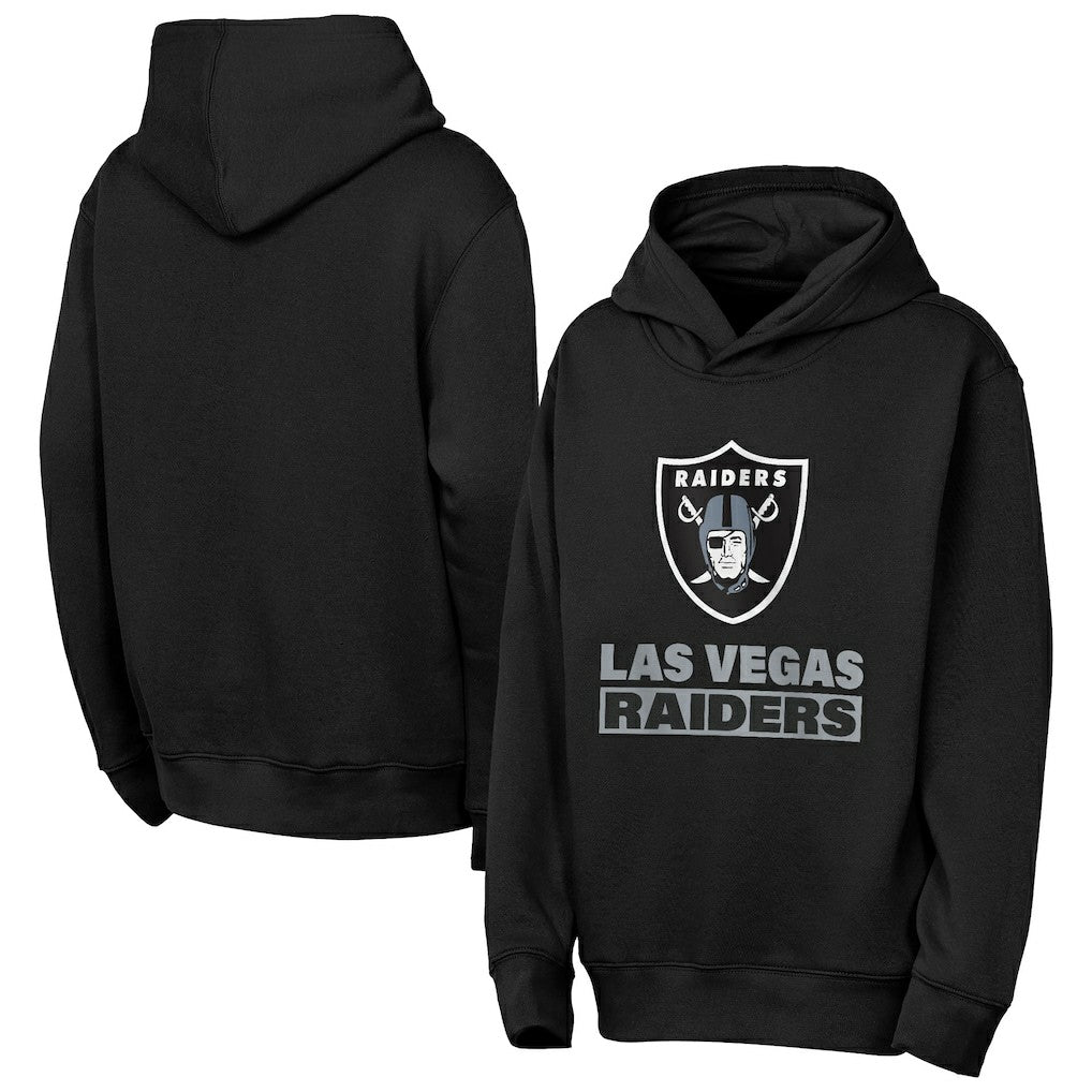 NFL Las Vegas Raiders Outerstuff Youth Back to Basics Hoodie