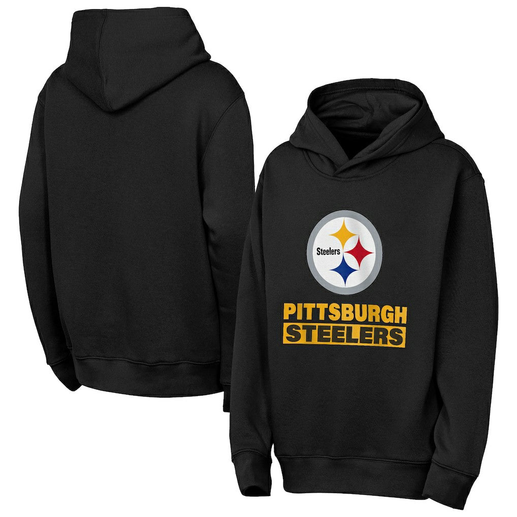 NFL Pittsburgh Steelers Outerstuff Youth Back to Basics Hoodie