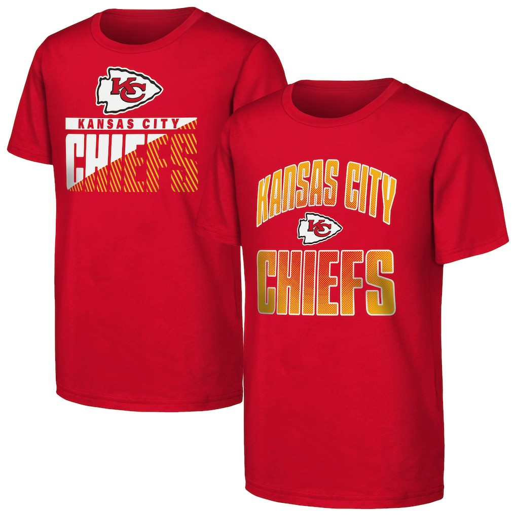 NFL Kansas City Chiefs Outerstuff Youth Never Quit 2-Pack T-Shirt Set