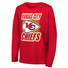 NFL Kansas City Chiefs Outerstuff Youth Never Settle Long Sleeve T-Shirt