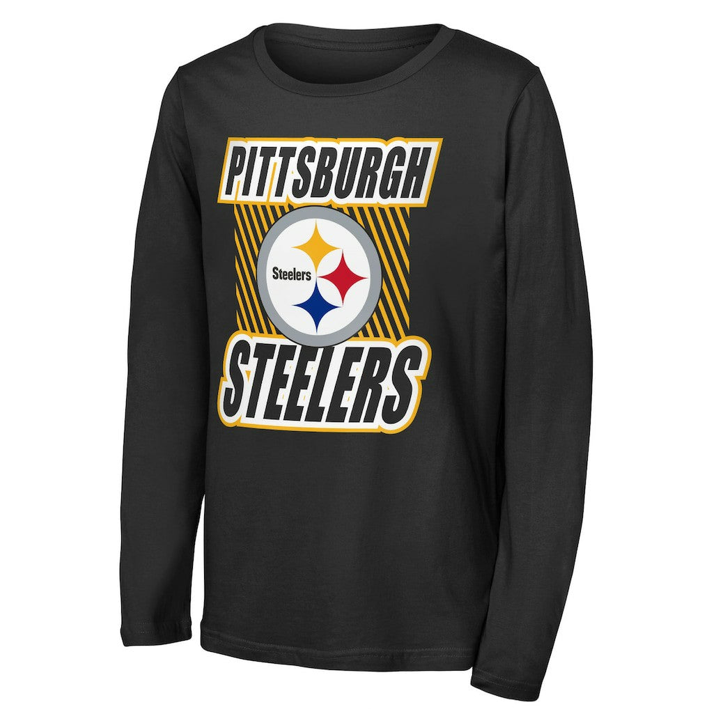NFL Pittsburgh Steelers Outerstuff Youth Never Settle Long Sleeve T-Shirt