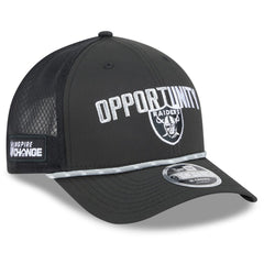 NFL Las Vegas Raiders 2025 Inspire Change 9FORTY M-Crown Adjustable Hat