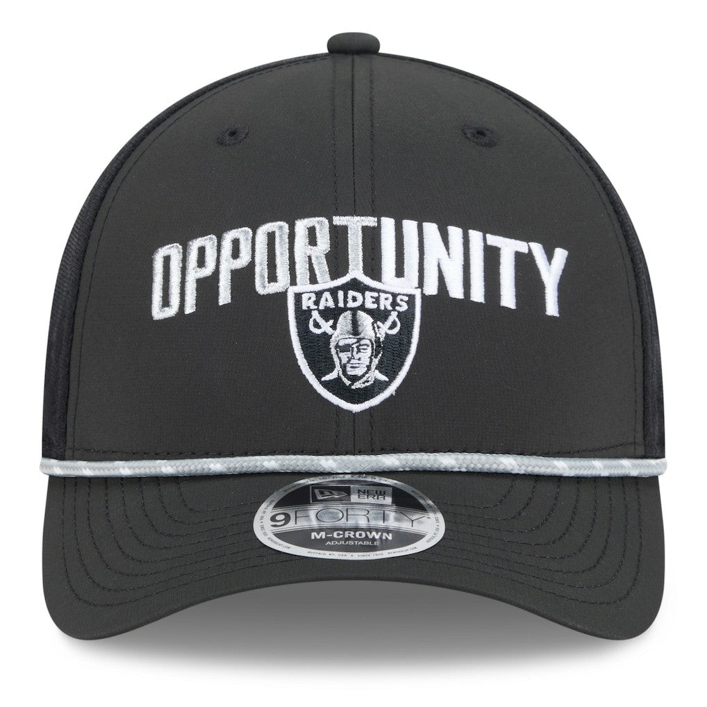 NFL Las Vegas Raiders 2025 Inspire Change 9FORTY M-Crown Adjustable Hat