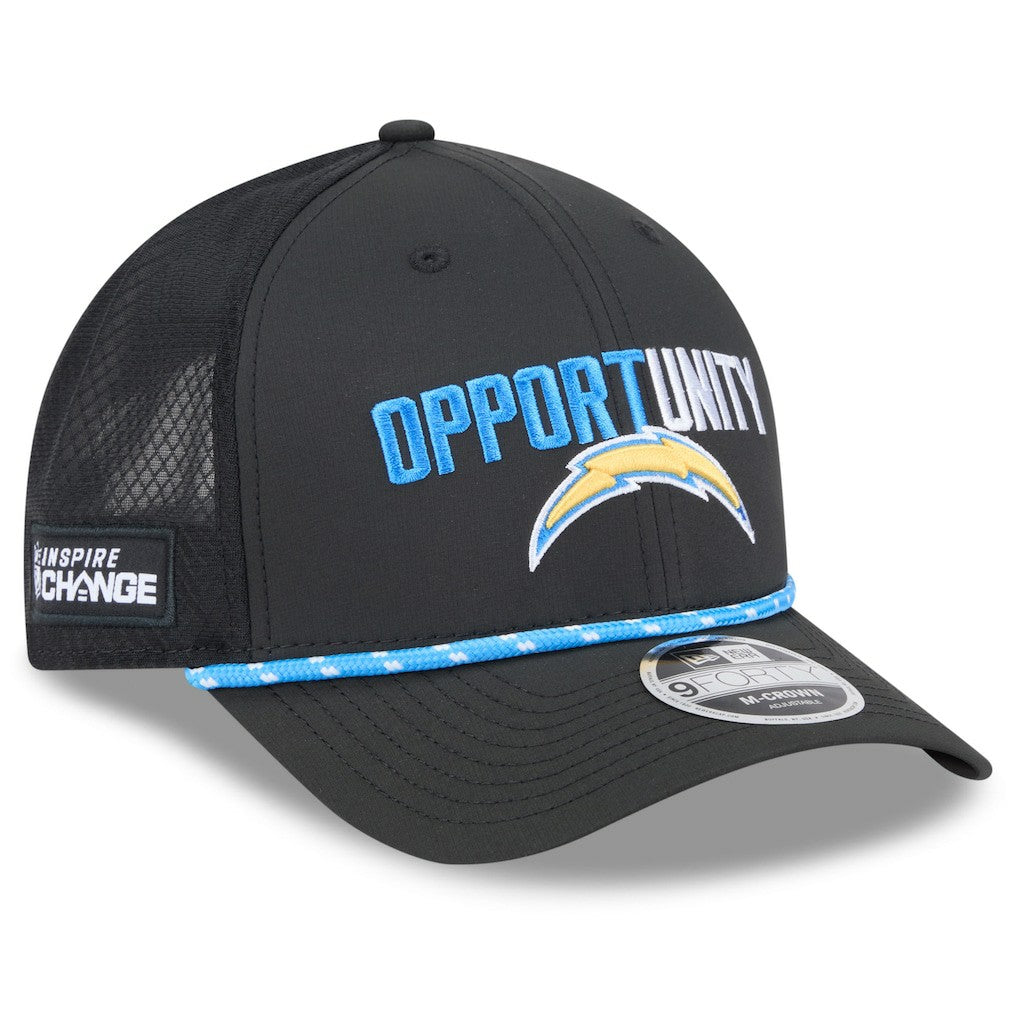 NFL Los Angeles Chargers 2025 Inspire Change 9FORTY M-Crown Adjustable Hat
