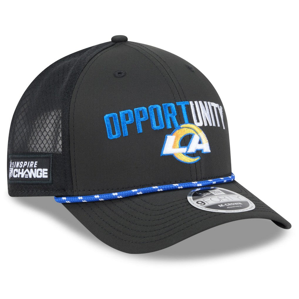 NFL Los Angeles Rams 2025 Inspire Change 9FORTY M-Crown Adjustable Hat