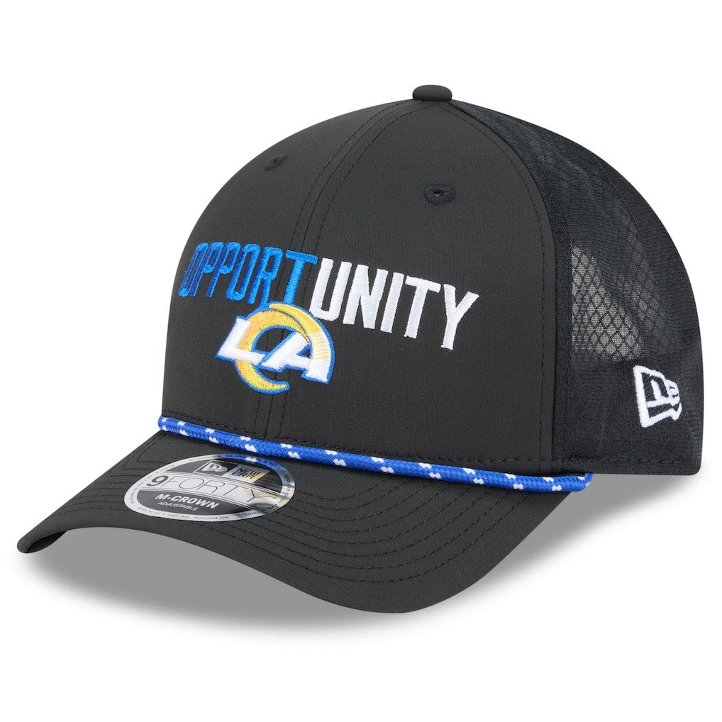 NFL Los Angeles Rams 2025 Inspire Change 9FORTY M-Crown Adjustable Hat